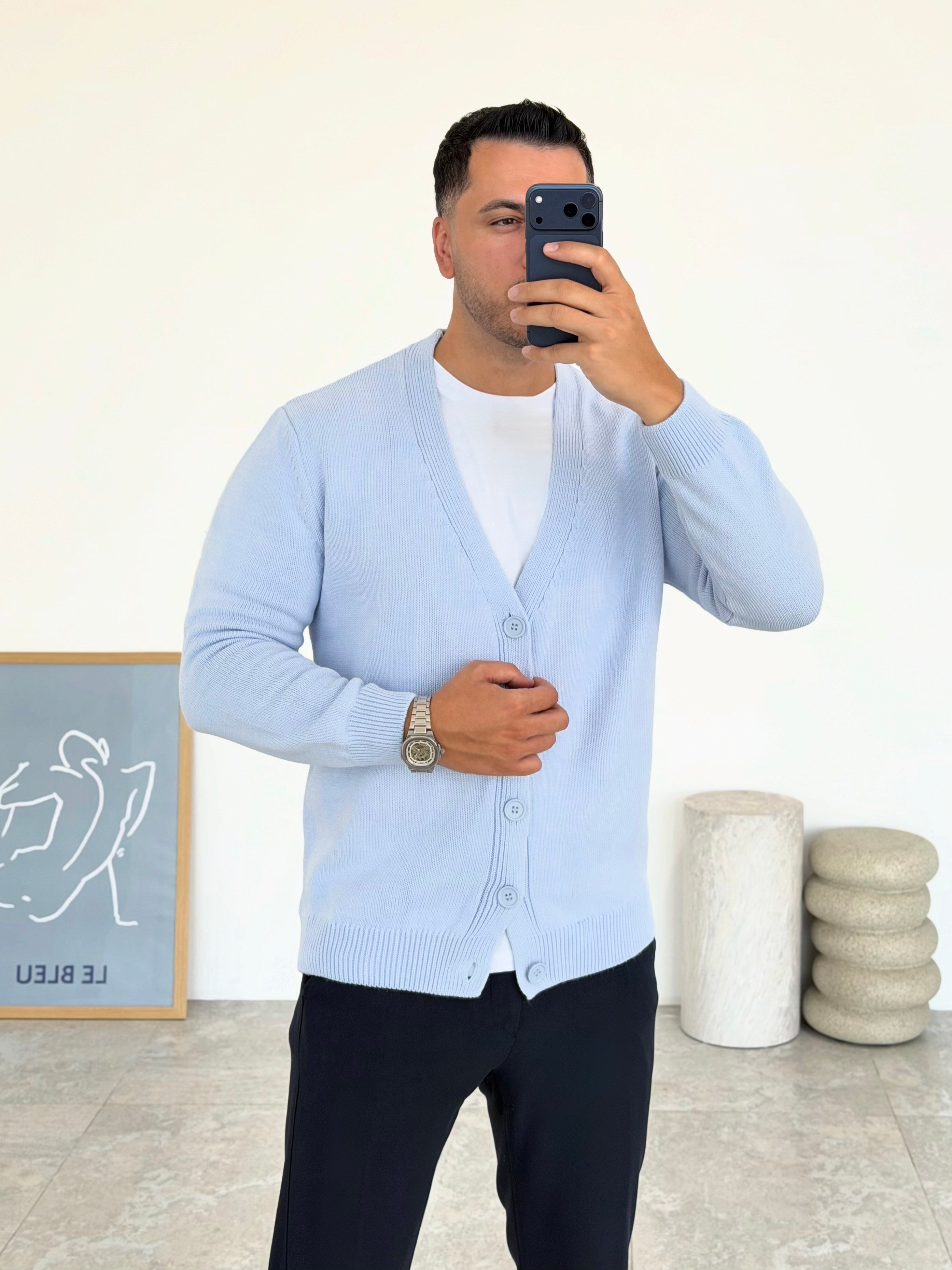Lorenzo Bebe Mavisi Düğmeli Hırka
