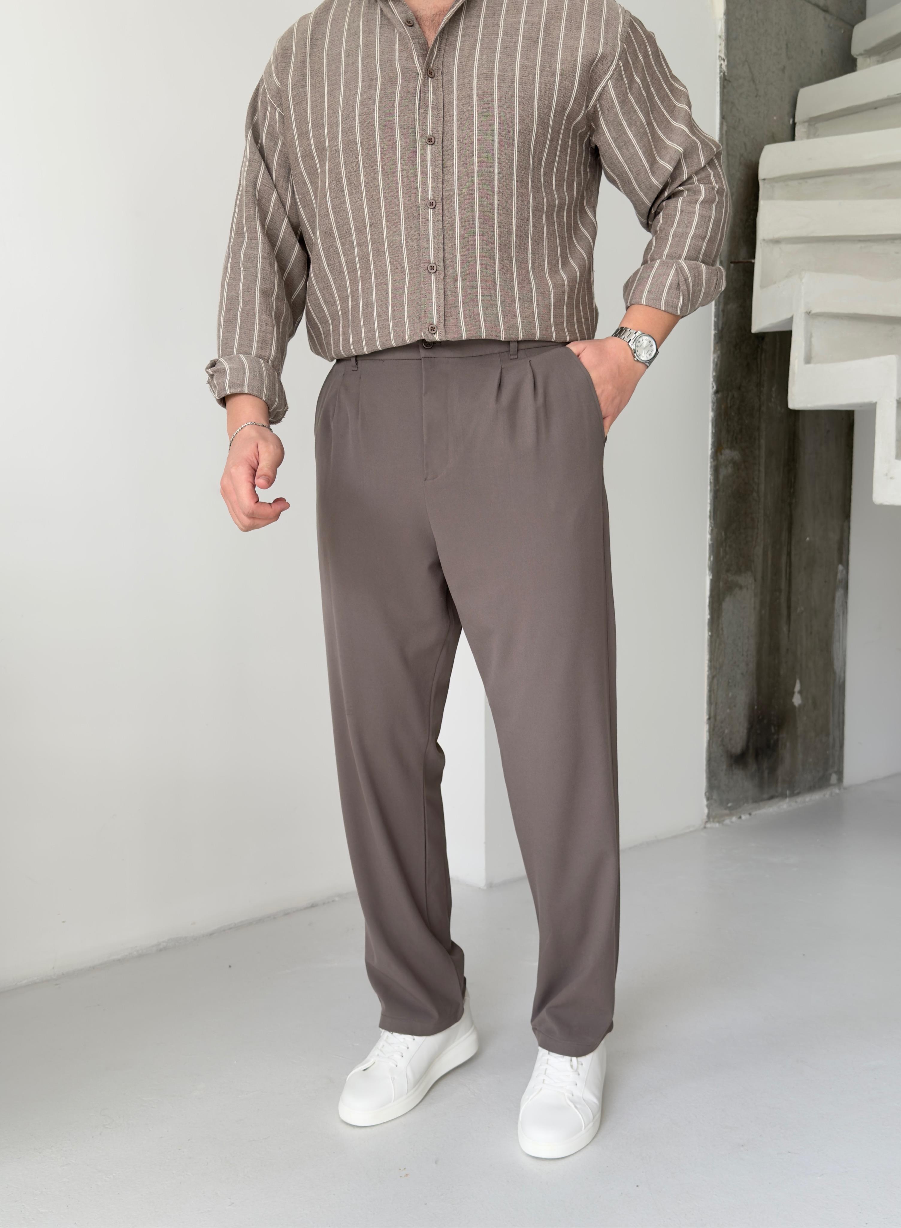 Pileli Vizon Baggy Pantolon