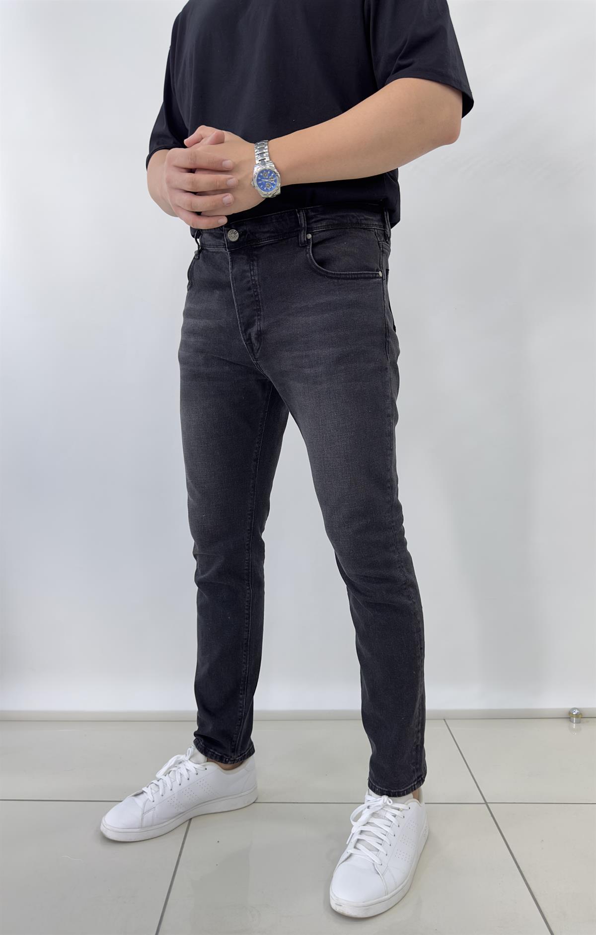 Premium Siyah Full Likralı Kot Pantolon 