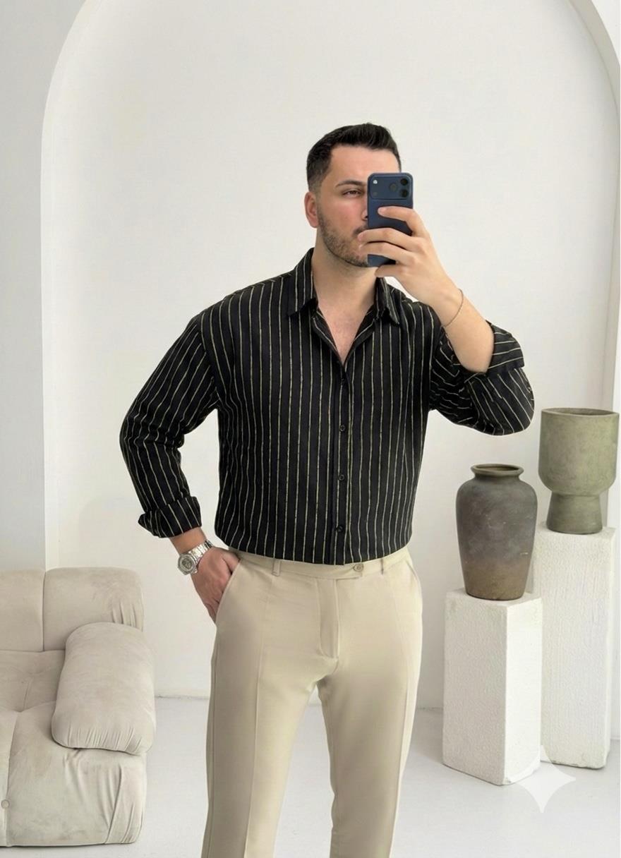Ps Siyah Oversize Gömlek