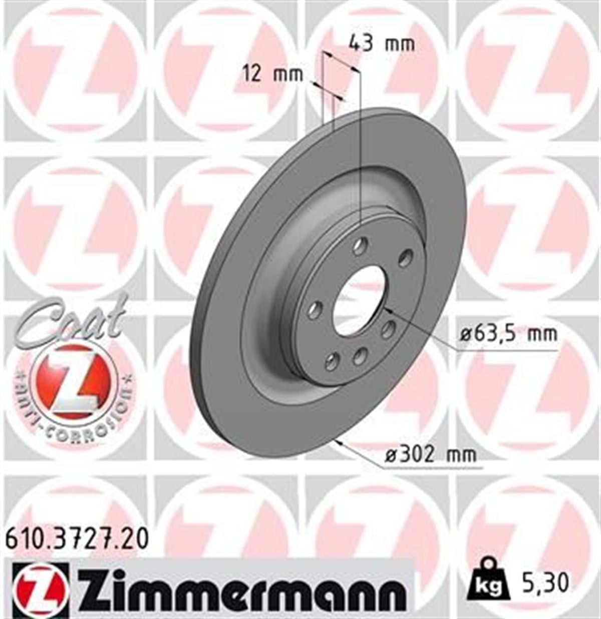 ARKA FREN DİSK TAKIMI VOLVO S60/V60-S90/V90-XC60