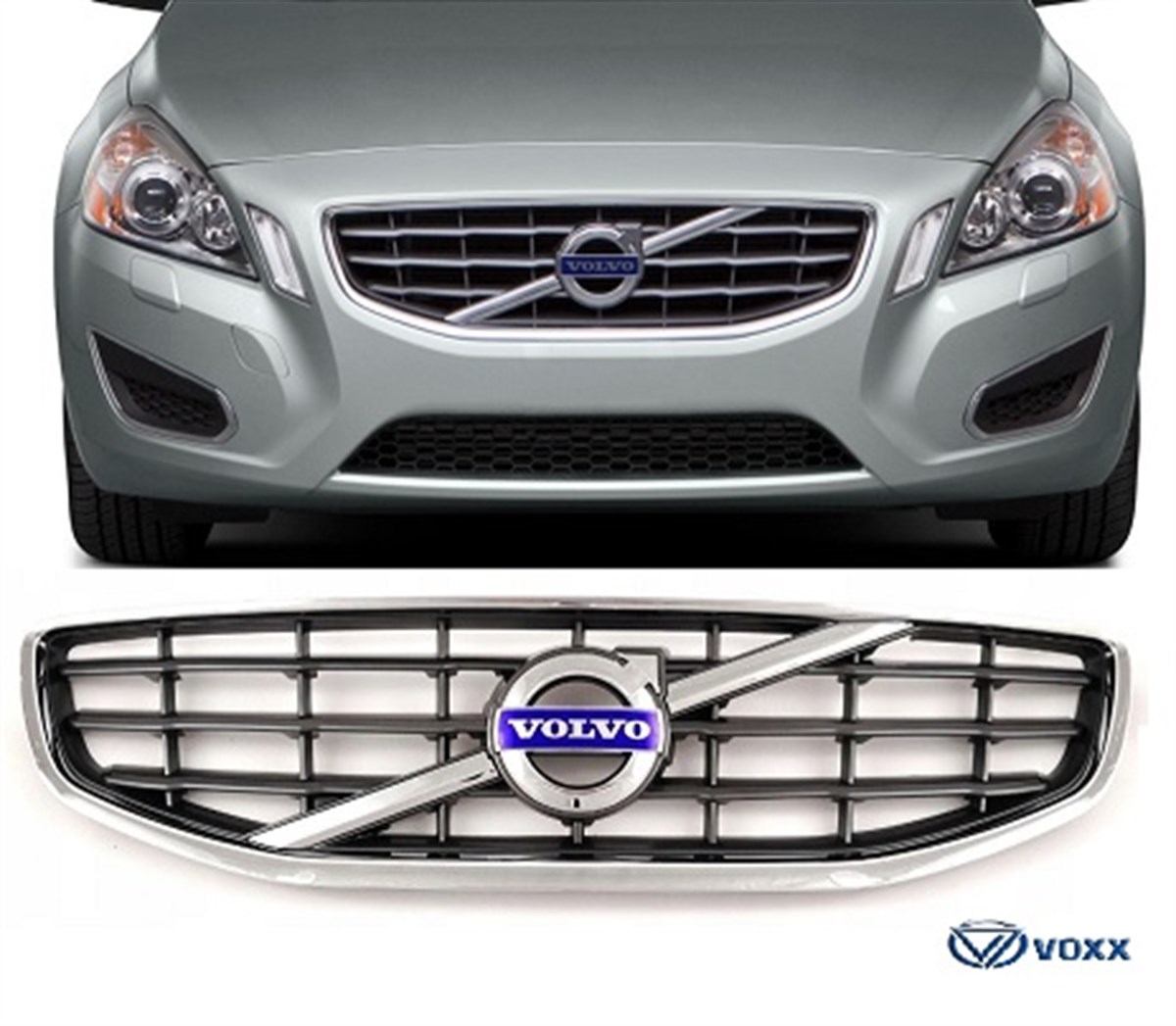 IZGARA ÖN PANJUR ÇARPIŞMA UYARISIZ S60/V60  2011-2012-2013