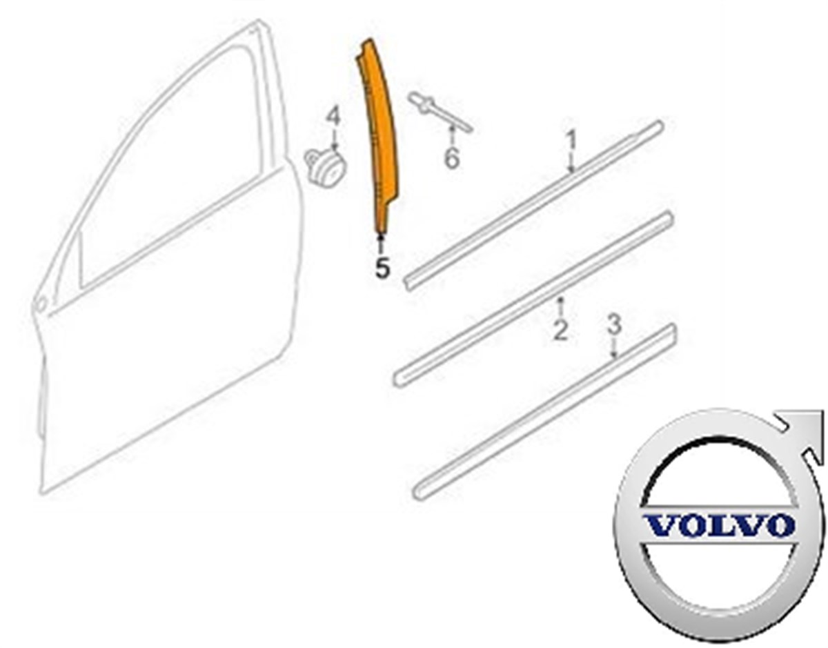 ÖN KAPI DIŞ KAPLAMA SACI SOL  XC60