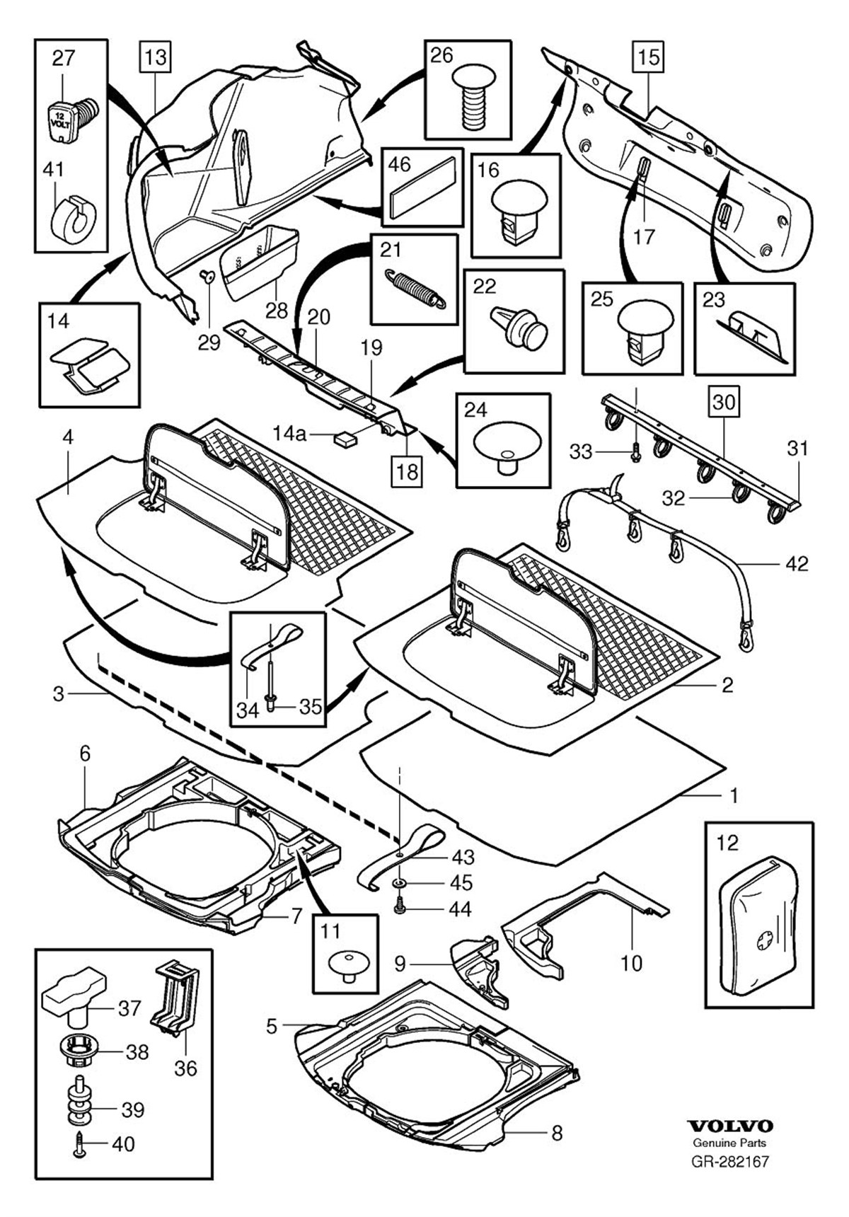 S40 / V40 BAGAJ KLİPSİ