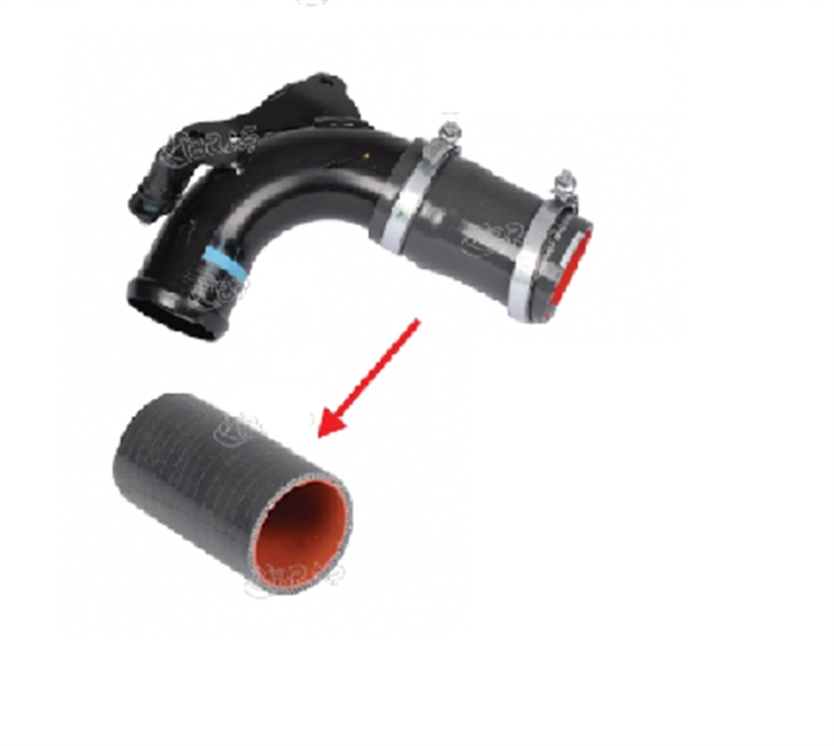 TURBO HORTUMU METAL PARÇA HARİÇ S60/S80/V60/NS40/V50/C30 D2