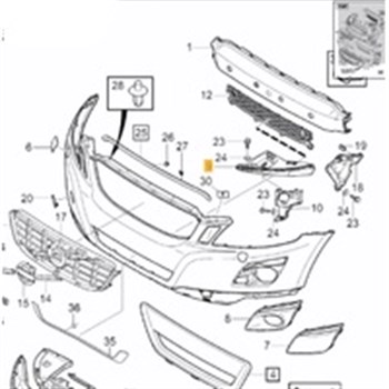  TAMPON BRAKETİ ÖN SAĞ FAR ALTI XC60 2009-2013