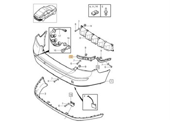 ARKA TAMPON YAN BRAKETİ SAĞ NS40/V50
