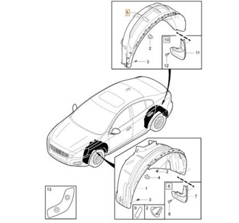 DAVLUMBAZ ARKA SOL S60/V60 2011-2018