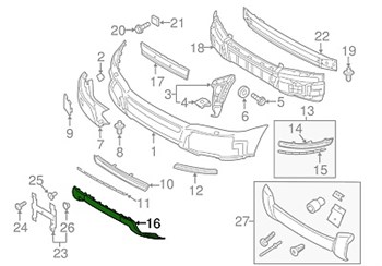 ÖN TAMPON ALT ÇERÇEVESİ XC90 2003-2015