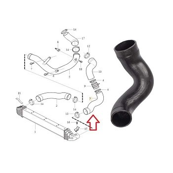 TURBO HORTUMU XC70/V70/S80 2009-2013