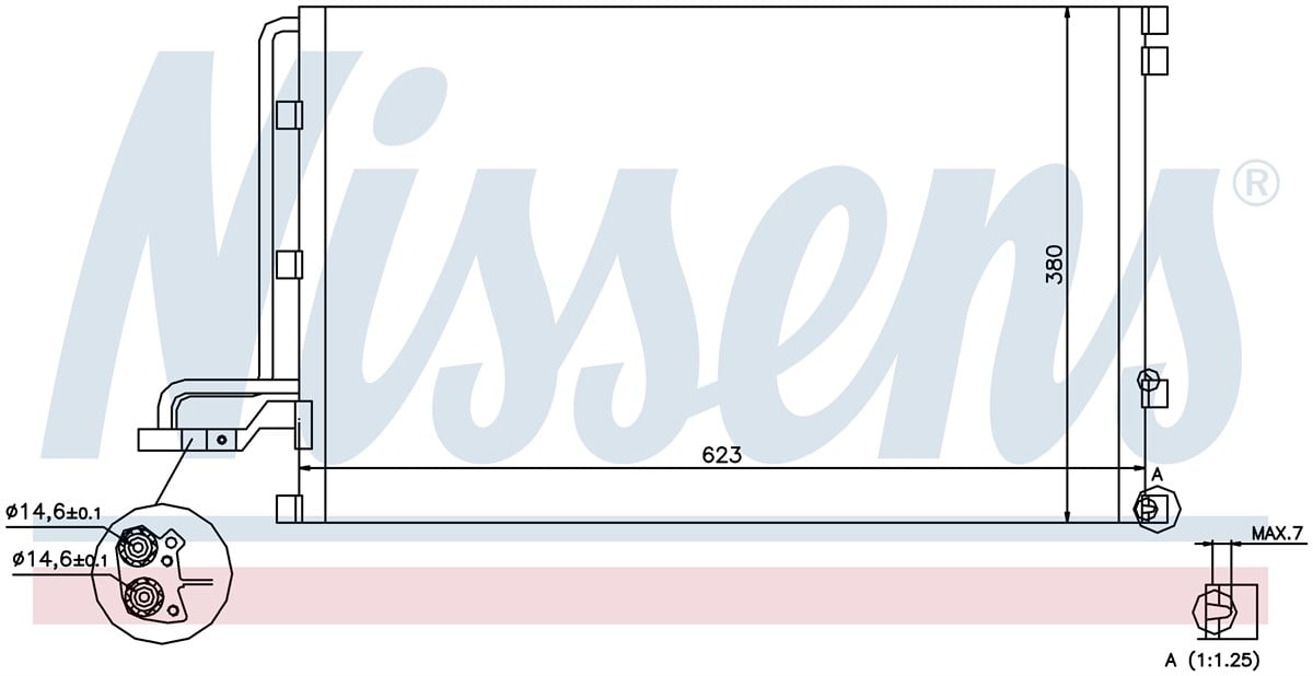  KLİMA RADYATÖRÜ NS40/V50/C30/C70 5CYL