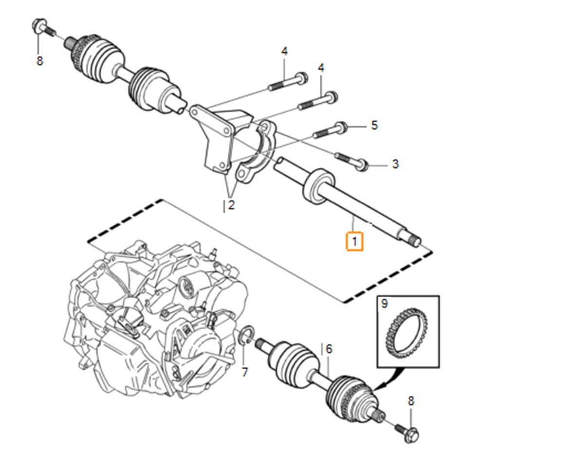  S40/S60/S80/XC60/XC70/XC90 AKİS SAĞ YAĞ KANALLI