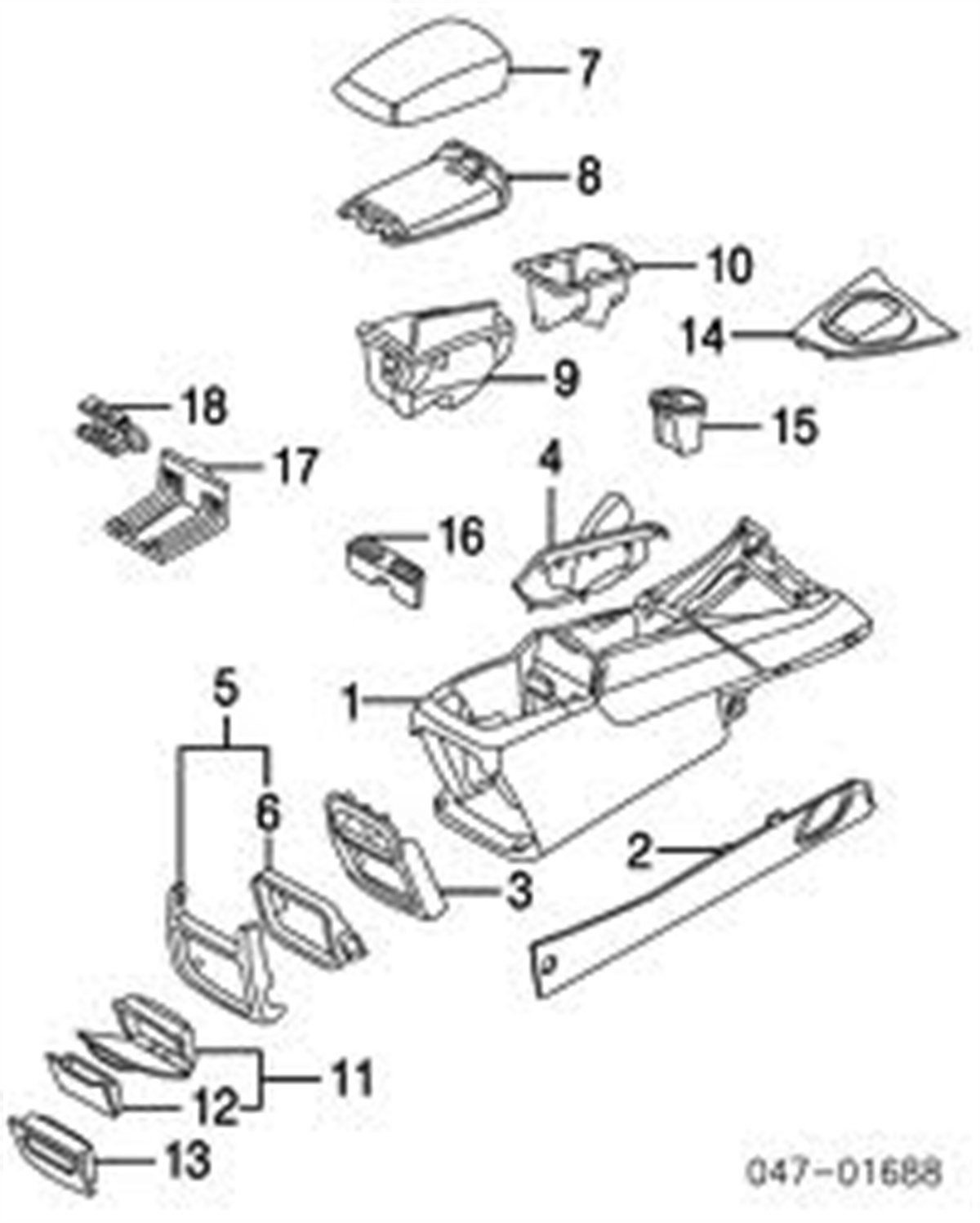 S60  GAITER EL FRENİ ALT PLASTİGİ