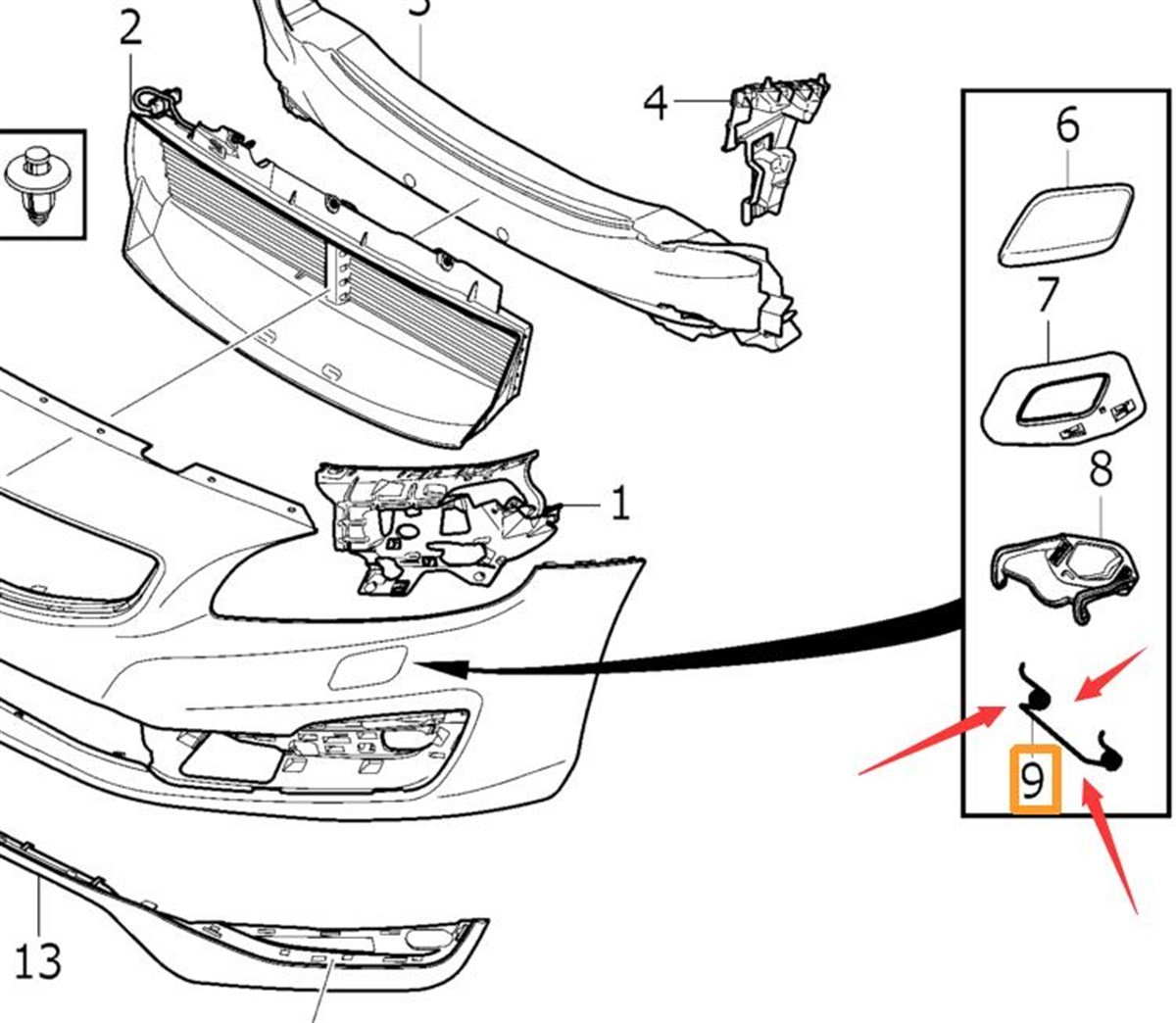 YAY (FAR YIKAMA MENTEŞESİNİN) S60/V60 2014- 