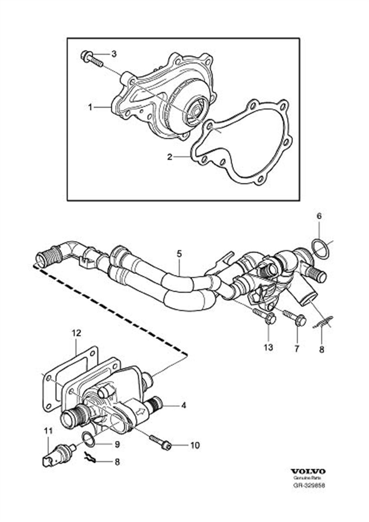  RADYATÖR HORTUMU S80/V70/C30/V50/S40