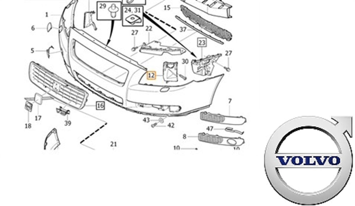 SAĞ TAMPON BAĞLANTI BRAKETİ   S80 2007-
