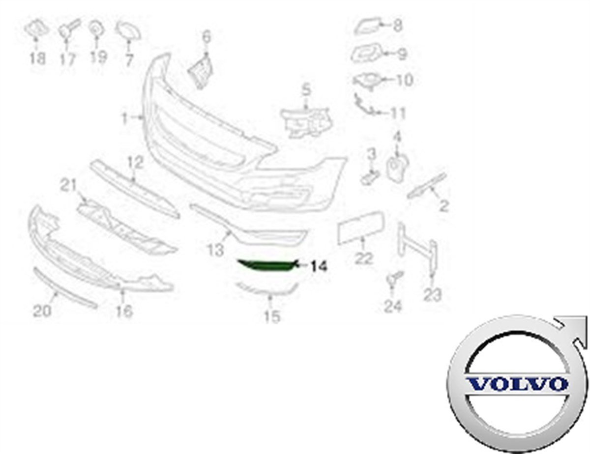 SİS FAR KAPAĞI SOL S60/V60 