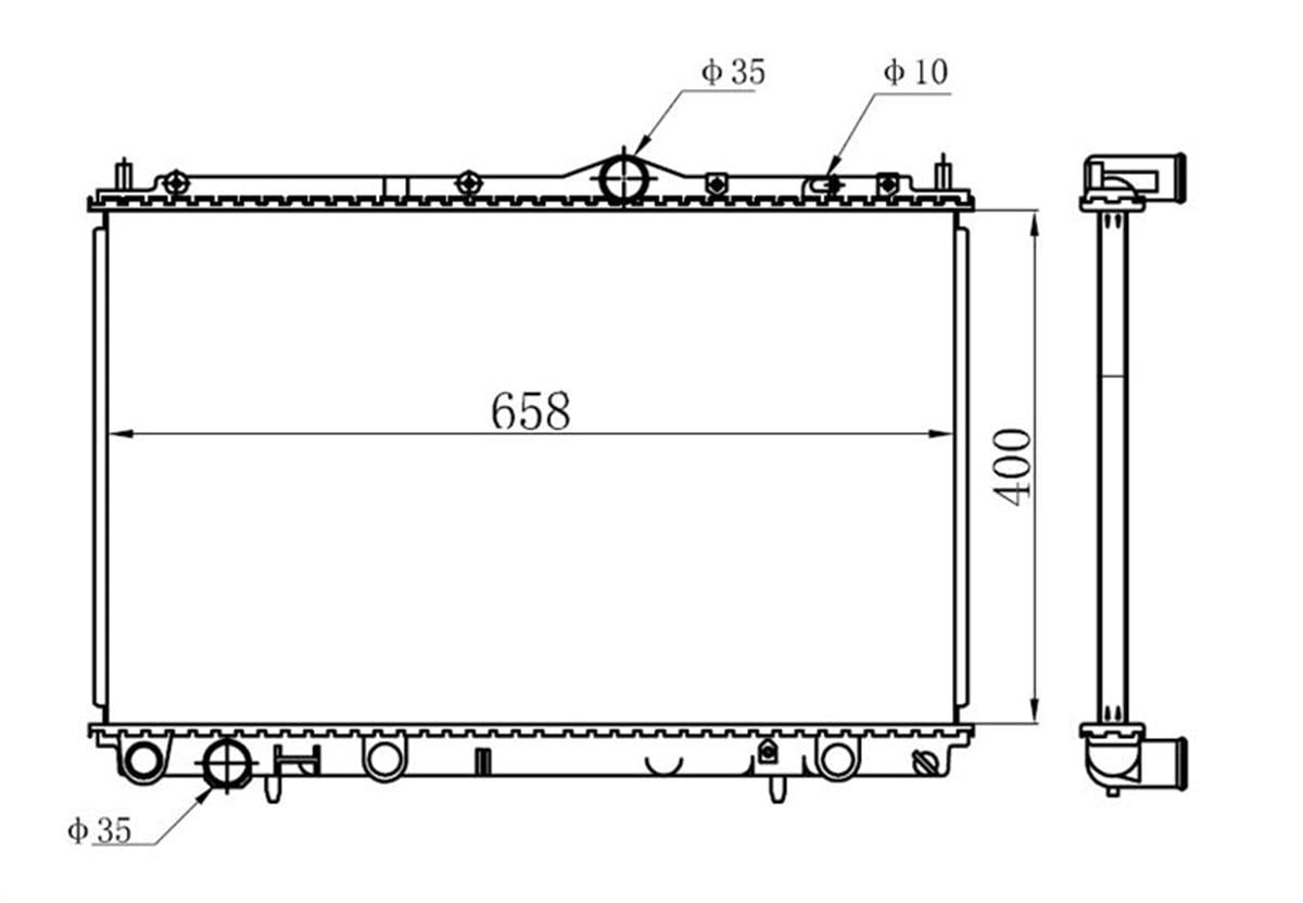 SU RADYATÖRÜ S40/V40 -2004 TURBOSUZ