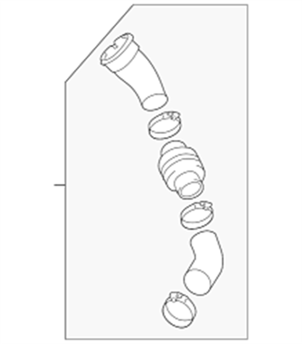 TURBO ARA HORTUMU (RESONATOR) S90/V90/XC60/XC90