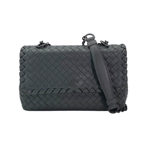  Bottega Veneta Grey Intrecciato Nappa Leather Olimpia Bag BOTTEGA VENETA  