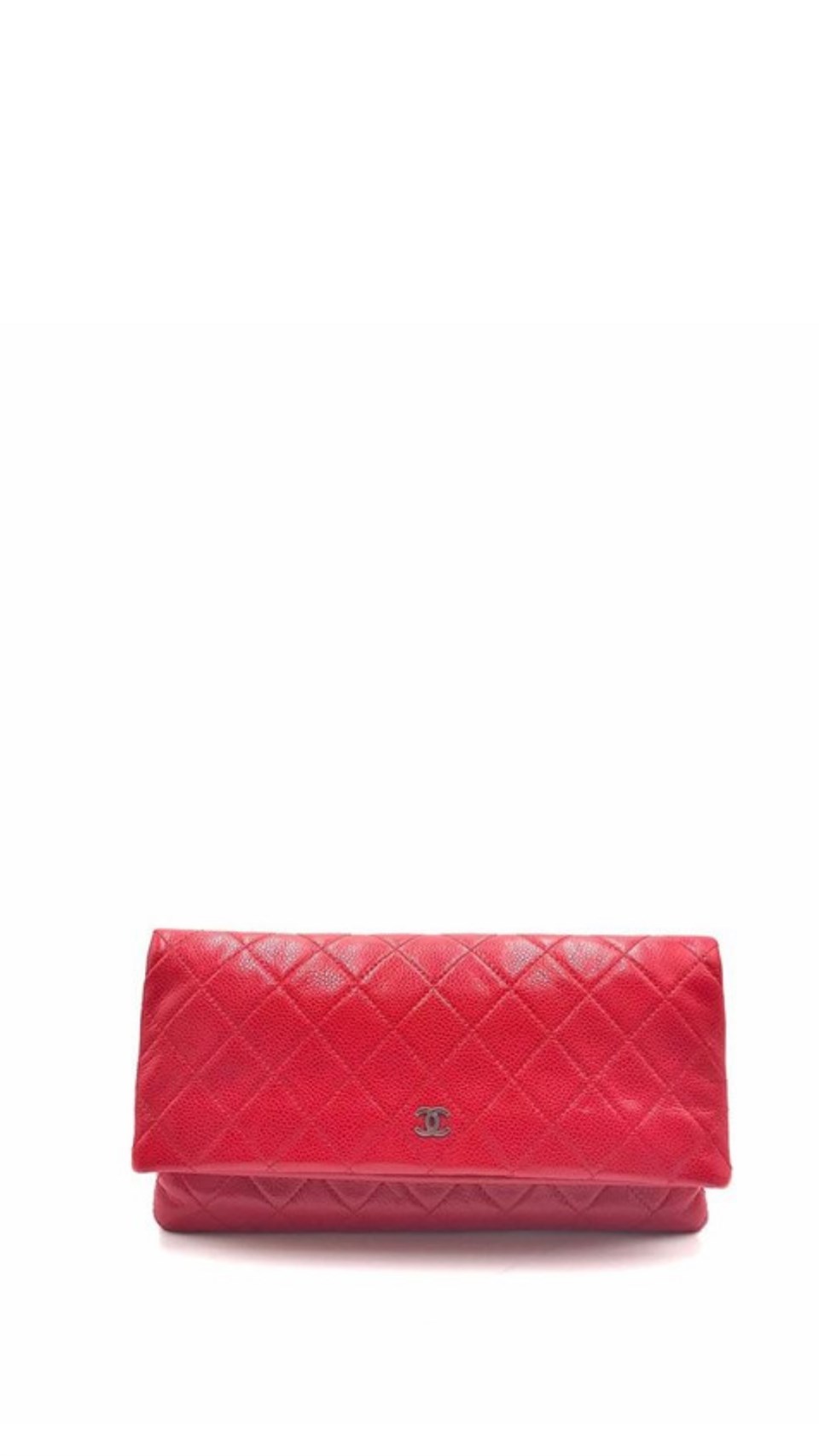 Orijinal İkinci El Chanel CC Beauty Clutch Red Deluxe Seconds