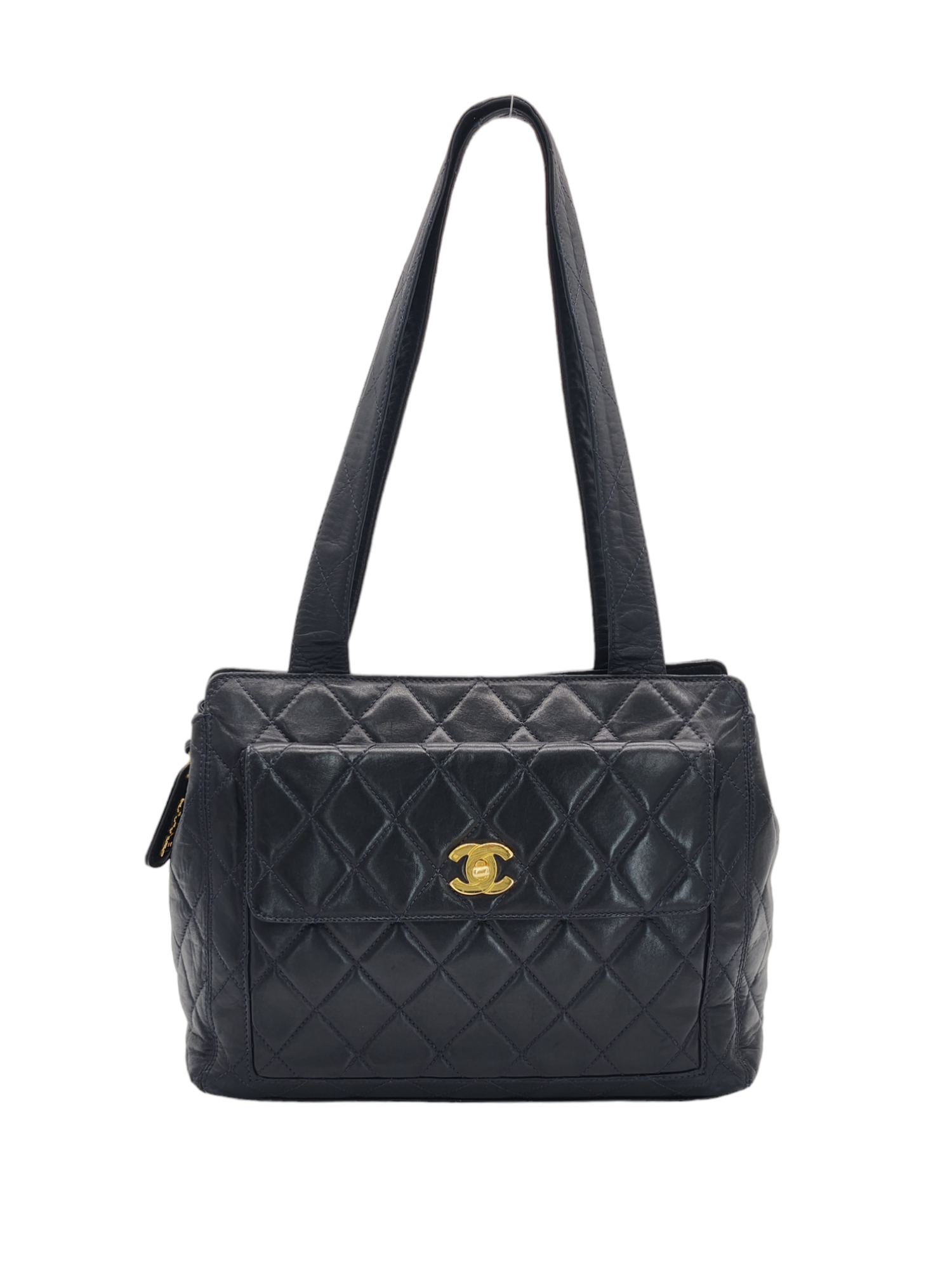 Chanel calfskin tote bag sale