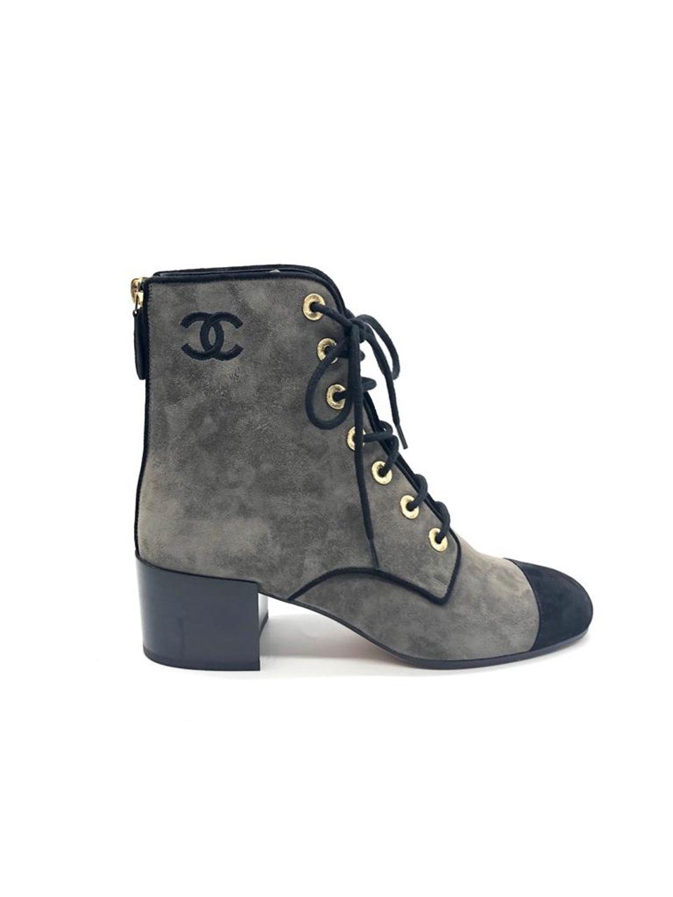 Chanel boots suede sale