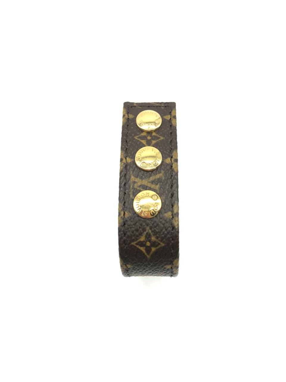 Monogram bracelet Louis Vuitton Brown in Gold plated - 22677890