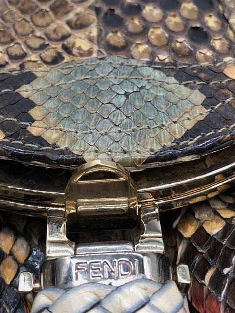 Fendi Multicolor Python Spy Bag