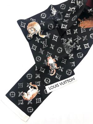 Louis Vuitton Catogram Bandeau Neck Tie Scarf