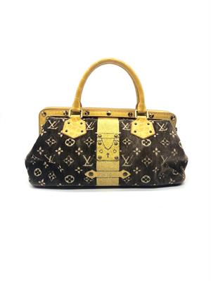 Trompe l'œil velvet handbag Louis Vuitton Multicolour in Velvet