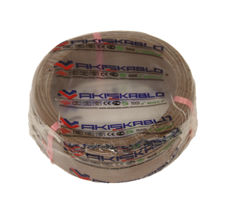 Kablo NYAF Akış Bakır Kahve 0.75 mm2 (100 Mt)