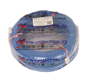 Kablo NYAF Akış Bakır Mavi 0.75 mm2 (100 Mt)