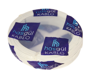 Kablo NYAF Hasgül CCA Beyaz 0.75 mm2 (100 Mt)