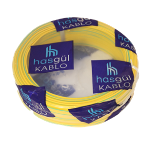 Kablo NYAF Hasgül CCA Sarı-Yeşil 0.75 mm2 (100 Mt)