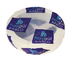 Kablo NYAF Hasgül CCA Beyaz 0.75 mm2 (100 Mt)