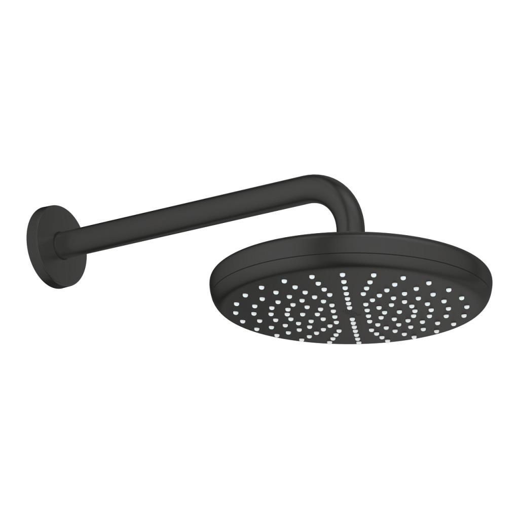 Ntempesta 210 Siyah Ankastre Tepe Duşu Seti Oval 286mm 9,5l (Dirsek Dahil)