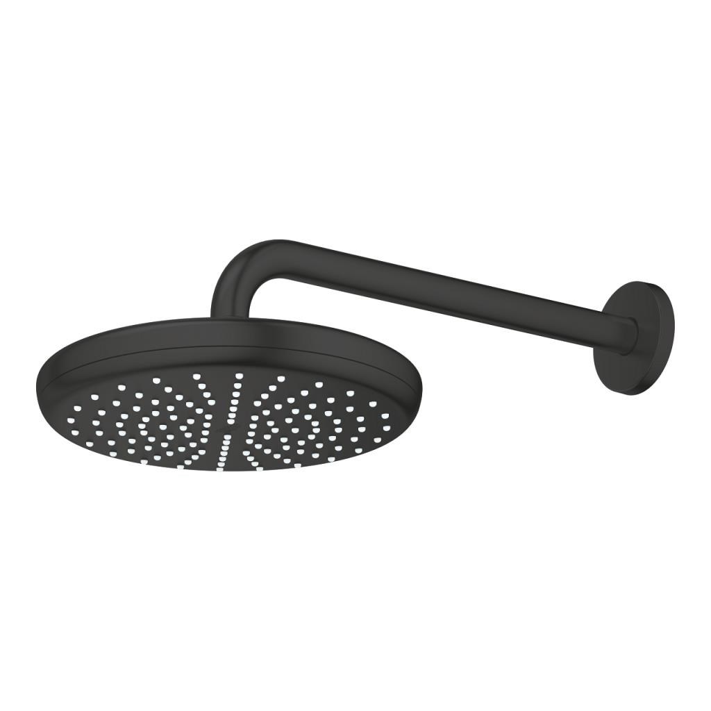 Ntempesta 210 Siyah Ankastre Tepe Duşu Seti Oval 286mm 9,5l (Dirsek Dahil)