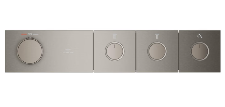 Grohtherm Aqua Tiles Antrasit Ankastre Termostatik Banyo Bataryası 3 Yol.Smartcontr(Sıva Altı Hariç)