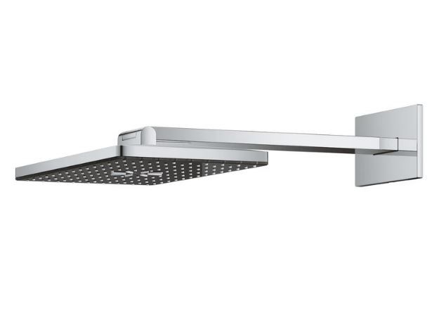 Aqua Tiles Ankastre Tepe Duşu Set 400*230 Mm 2 Akışlı (Dirsek Dahil)