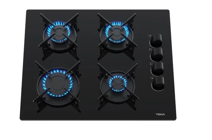 Teka Gbe 64002 Kbc Bk Krıstal Cam Gazlı Ocak 4 Gözlü