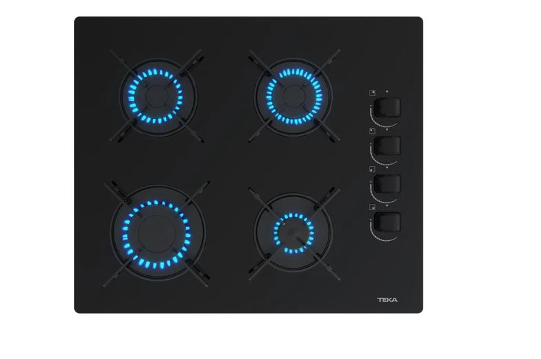 Teka Gbe 64002 Kbc Bk Krıstal Cam Gazlı Ocak 4 Gözlü