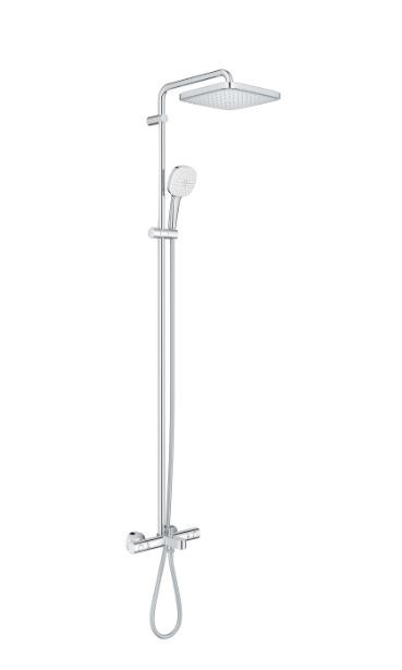 Tempesta Cube 250 Kolon Duş Sistemi+Termostatik Banyo Batarya Seti Gagalı