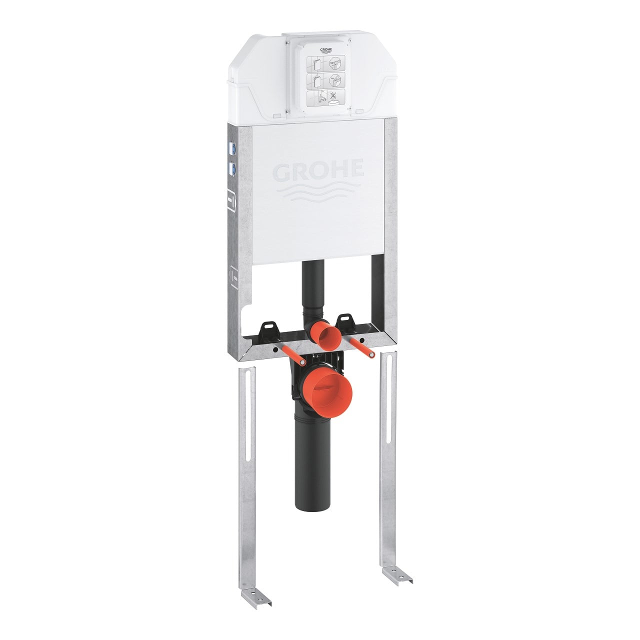 Grohe Gömme Rezervuar Seti Uniset Slim (Buton 3850500 Vana 19808001 Dahil 4 Parça)