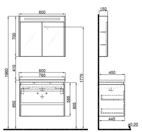 Idea 2.0 (Durabad) 80Cm takım  Banyo Dolabı Pasıfık A