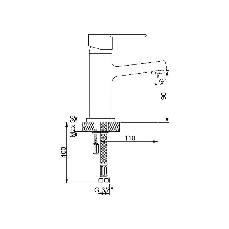 Domıno Lavabo Bataryası Altın 971528