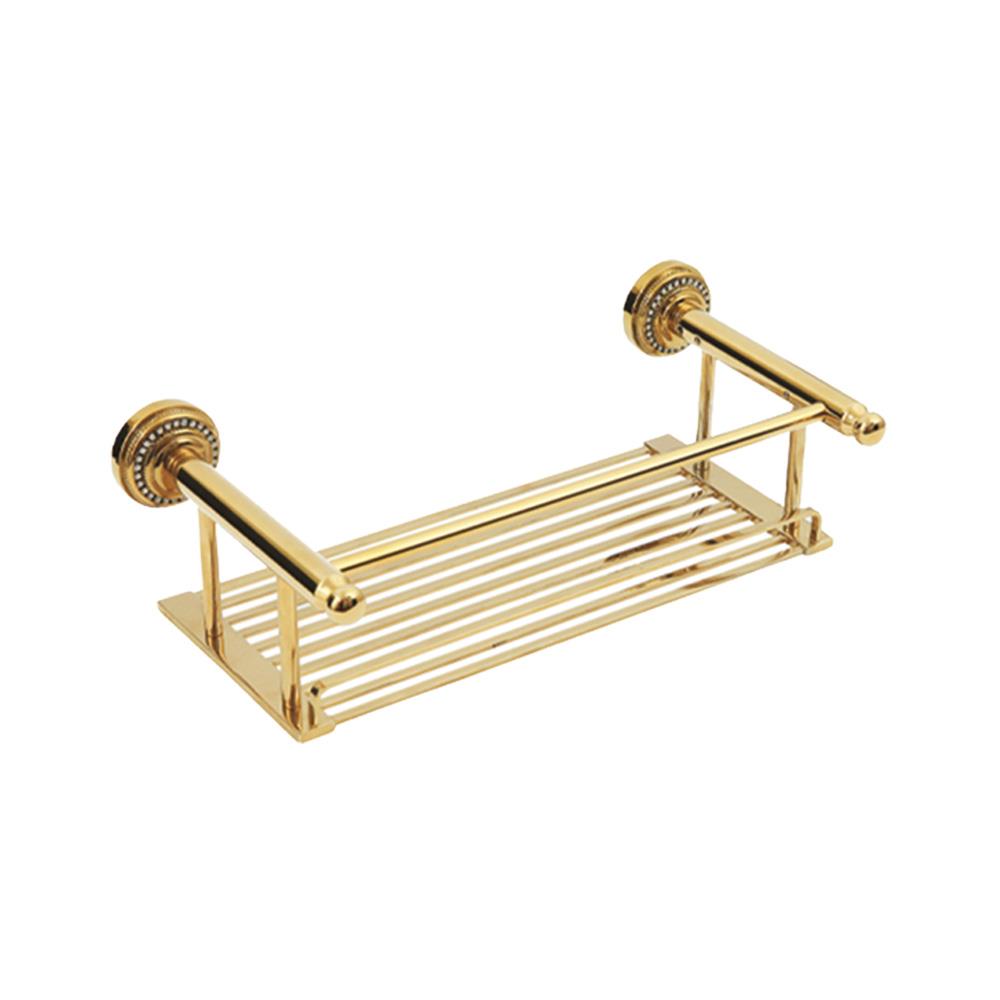 Pure Crystal / Pvd Gold Metal Etejer 40Cm AKS-1111
