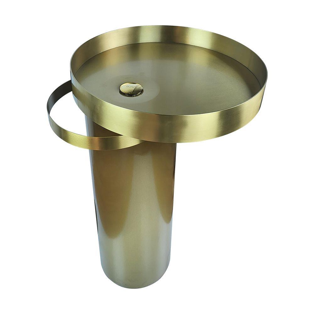 Paslanmaz Çelik Altın Monoblok Lavabo