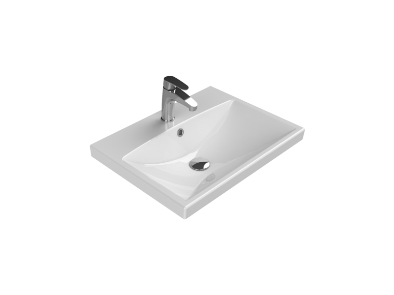 Cerastyle Turkuaz Elıte Etajerli Lavabo 60 Cm