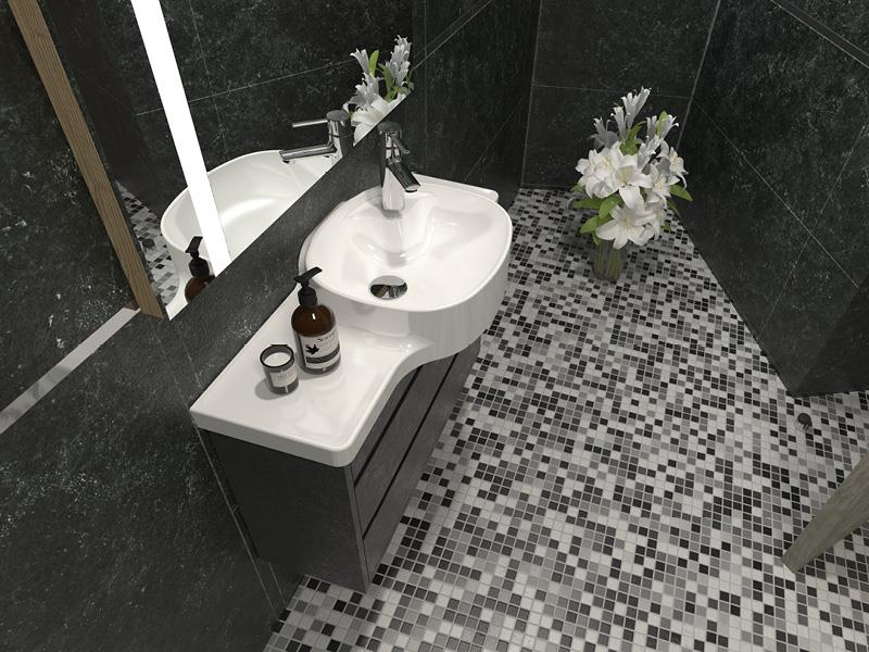 Cerastyle Turkuaz Harmony Etajerli Lavabo 80 Cm